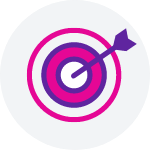 Icon: arrow in target bullseye